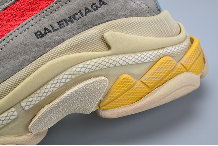 BALENCIAGA TRIPLE S TRAINER RED/ BLUE/ YELLOW 490673-W06E3-4365