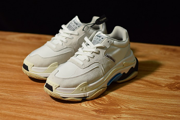 Balenciaga Triple S White Suede  500597 W0971 9000