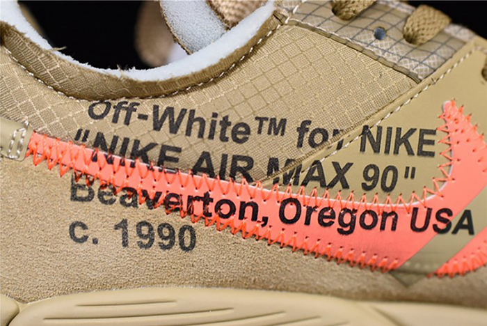 Off-White  Nike Air Max 90 Desert Ore AA7293-200