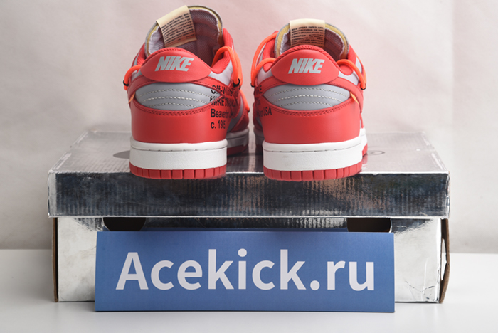 NIKE DUNK LOW Off-White  UNIVERSITY RED - CT0856-600