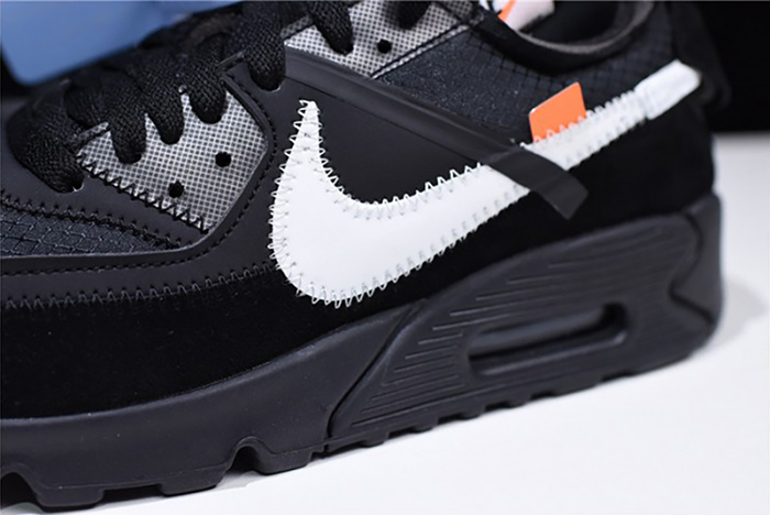 Off-White  Nike Air Max 90 Black Cone White AA7293-001