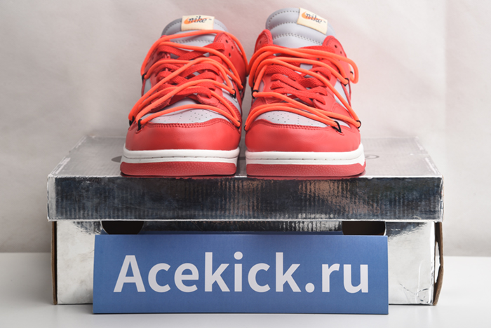 NIKE DUNK LOW Off-White  UNIVERSITY RED - CT0856-600