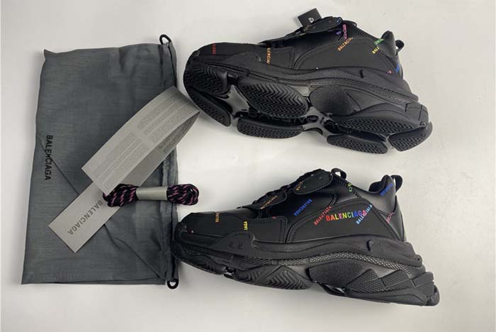Balenciaga Triple S BLACK LETTER COLORFUL  W2FA1 1210