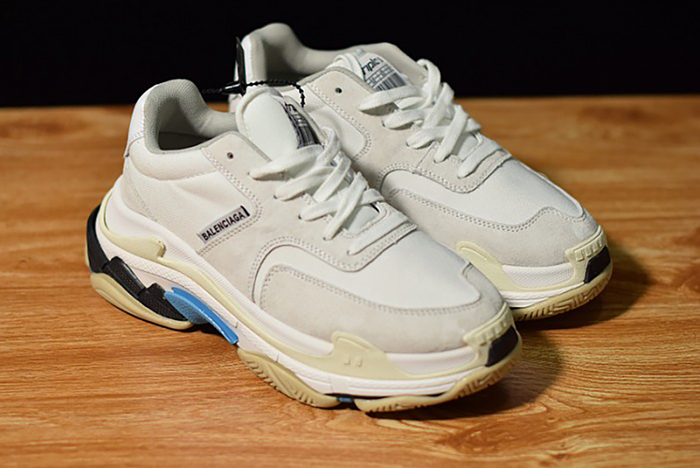 Balenciaga Triple S White Suede  500597 W0971 9000