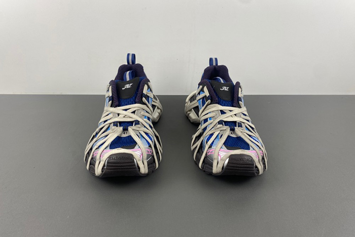 Balenciaga 3XL Extreme Lace Sneaker Royal Blue Silver778698 W3XLL 0525