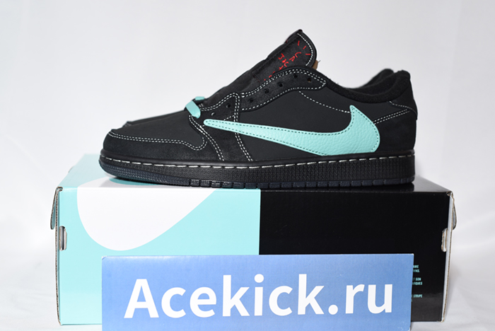 Travis Scott Air Jordan 1 Low Tiffany Phantom Custom DM7866-311
