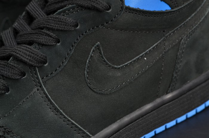 Air Jordan 1 Retro High OG "Quai 54"  Black/Italy Blue-University Red mens AH1040-054