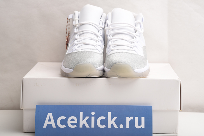 JORDAN 11 RETRO WHITE METALLIC SILVER - AR0715-100