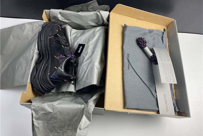 Balenciaga Triple S BLACK LETTER COLORFUL  W2FA1 1210