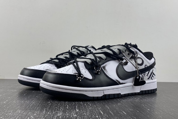 Nike SB DUNK LOW RETRO Strap co-branded Panda DD1391-100