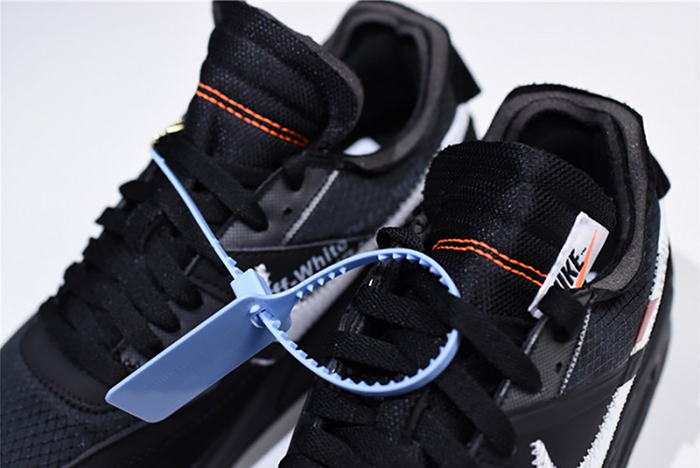 Off-White  Nike Air Max 90 Black Cone White AA7293-001