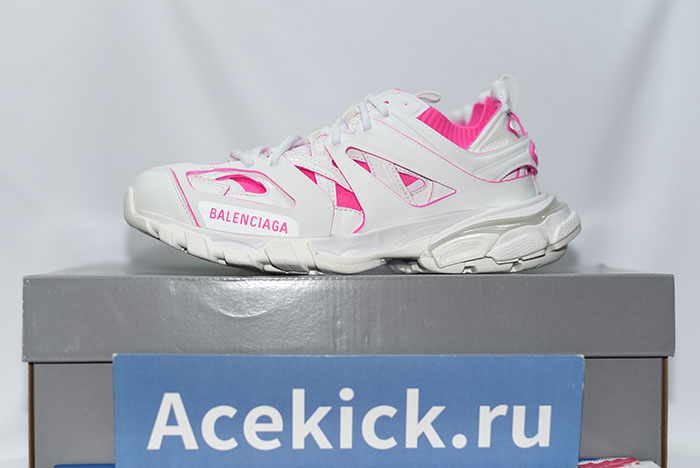 WOMEN'S TRACK SOCK SNEAKER IN WHITE/PINK 736328 W3SKC 9055