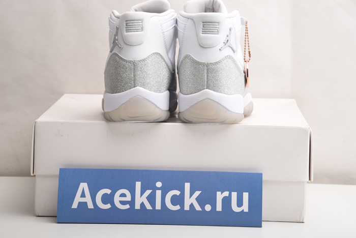 JORDAN 11 RETRO WHITE METALLIC SILVER - AR0715-100