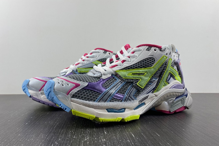 7.0 BALENCIAGA -Runner GREY PURPLE 677403 W3RH5 0308
