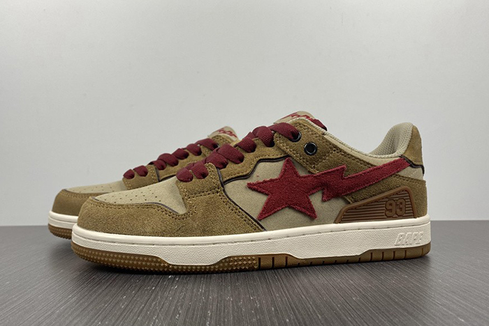 A Bathing Ape Bape SK8 Sta #6 Brown Pink