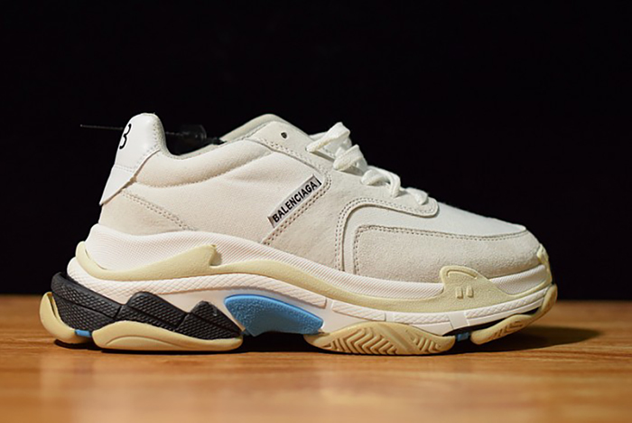Balenciaga Triple S White Suede  500597 W0971 9000