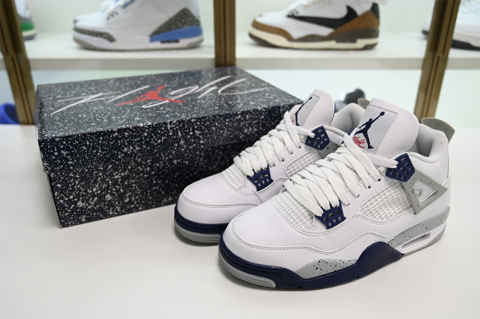Jordan 4 Retro Midnight Navy Men's DH6927-140