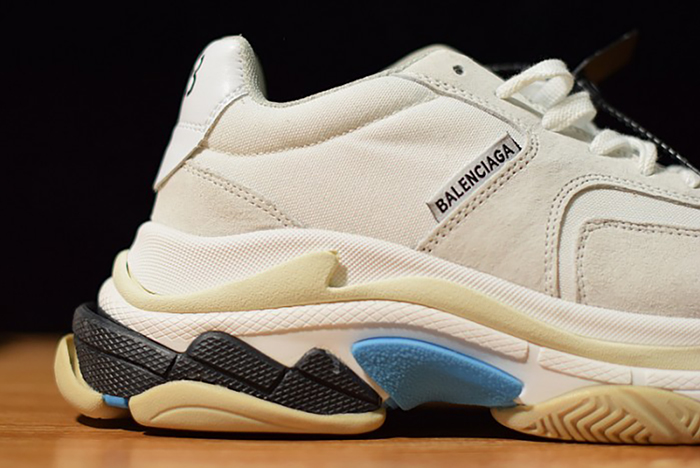 Balenciaga Triple S White Suede  500597 W0971 9000