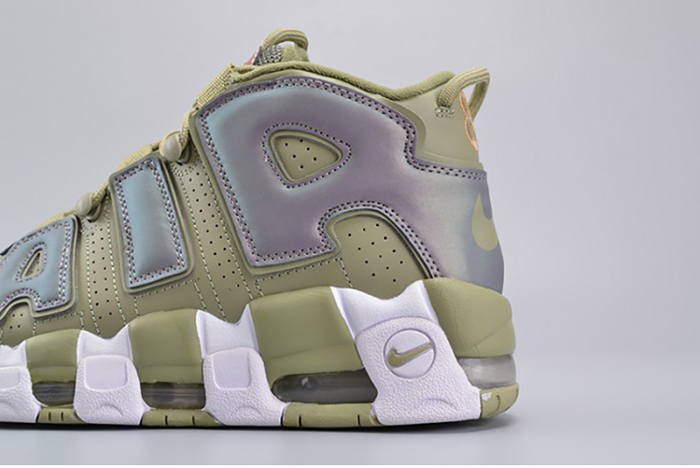 Nike Air More Uptempo "Iridescent" Dark Stucco/White 917593-001