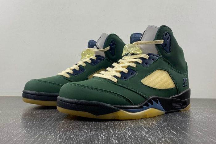 Air Jordan 5 'Navy GreeN' AMM FZ5758-003