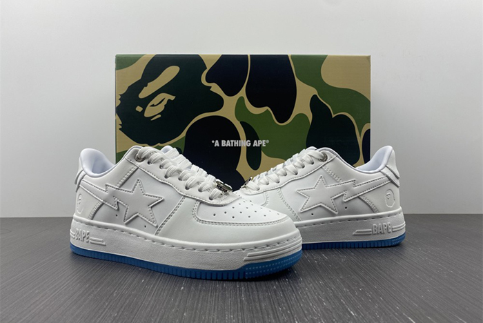 A Bathing Ape Bape Sta WHITE BLUE
