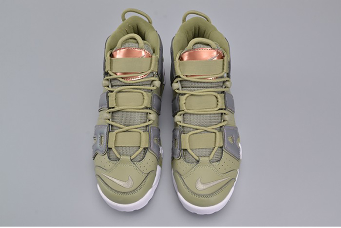 Nike Air More Uptempo "Iridescent" Dark Stucco/White 917593-001