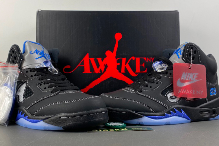 Awake NY x Air Jordan 5  Racer Blue DV4982-004