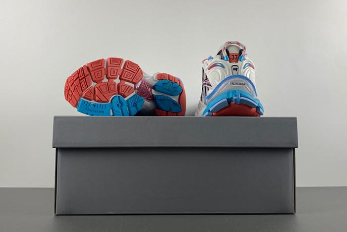 Balenciaga 7.5 white blue 772767-W3RBW-2325