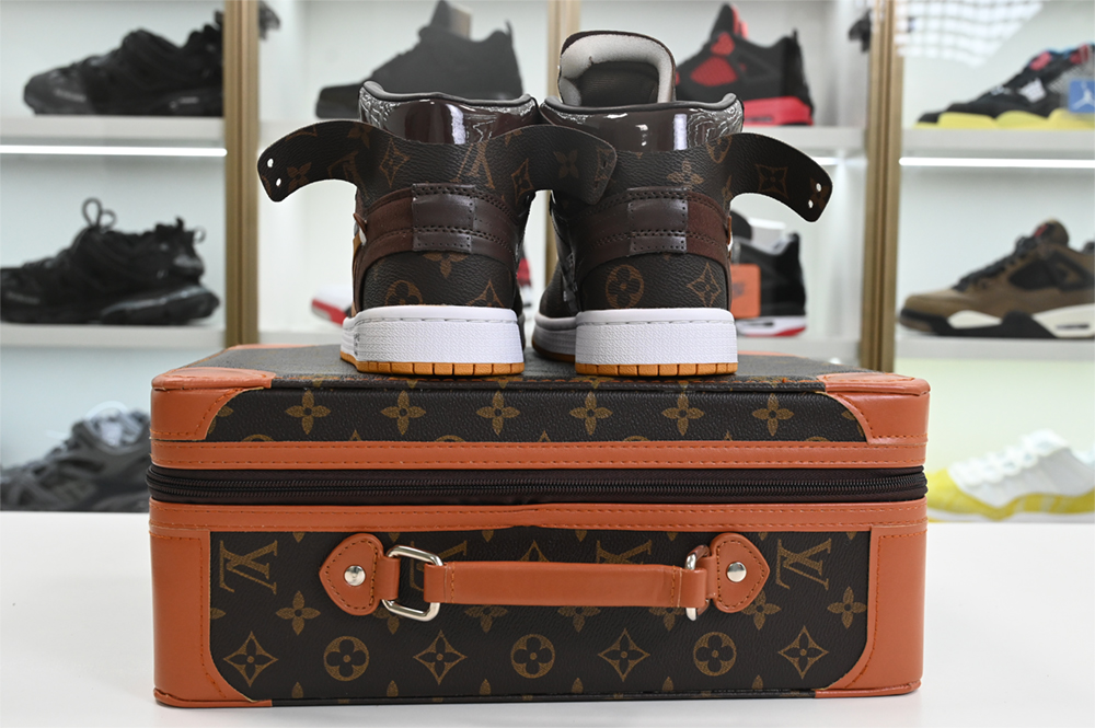 Louis V  x Off-White  x Air Jordan 1 Customs MENS AQ0818-158