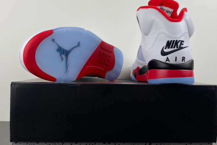 Air Jordan 5  Fire Red Black Tongue HQ7978-101