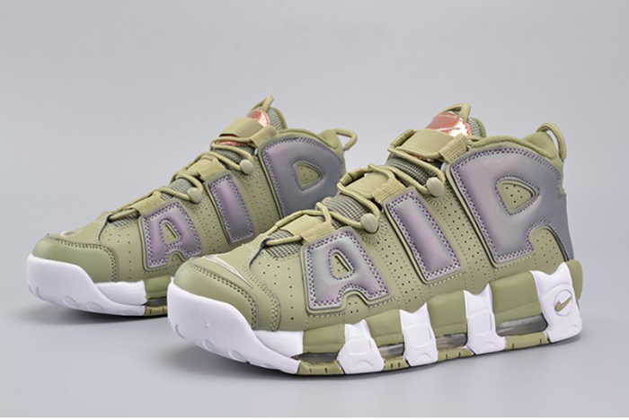 Nike Air More Uptempo "Iridescent" Dark Stucco/White 917593-001