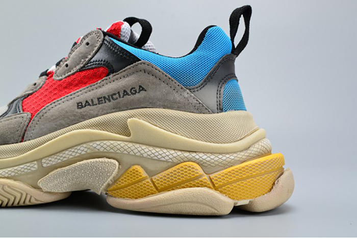 BALENCIAGA TRIPLE S TRAINER RED/ BLUE/ YELLOW 490673-W06E3-4365