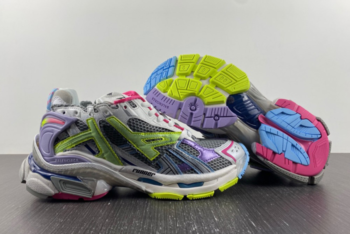 7.0 BALENCIAGA -Runner GREY PURPLE 677403 W3RH5 0308
