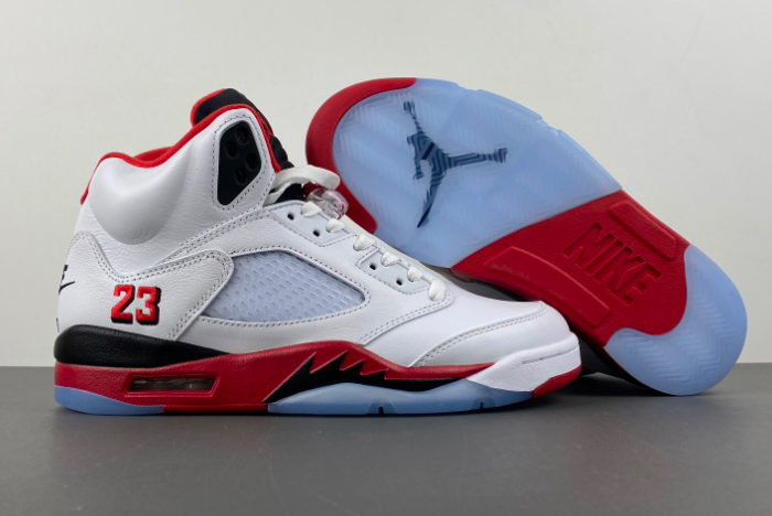 Air Jordan 5  Fire Red Black Tongue HQ7978-101
