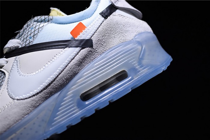 Off-White  x Nike Air Max 90 AM90 THE TEN 10 Sail Muslin Virgil Abloh AA7293-100
