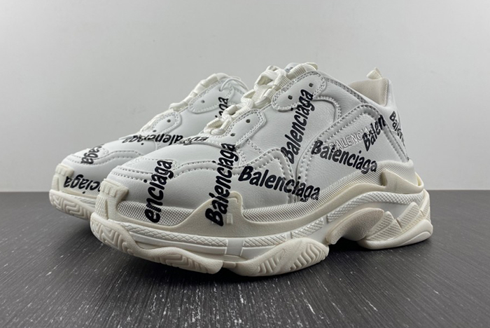 Balenciaga Wmns Triple S 'Logotype - White' 524039 W2FAB 9010