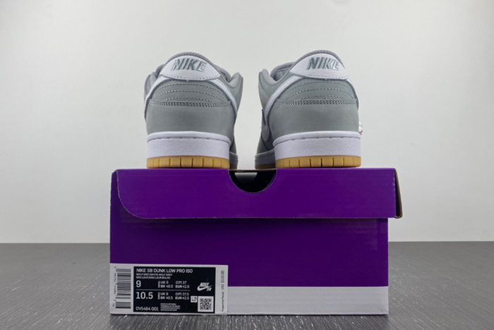 Nike SB Dunk Low Pro ISO Orange Label Wolf Grey Gum DV5464-001