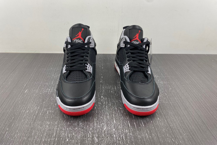 Air Jordan 4 Bred Reimagined leather material FV5029-006