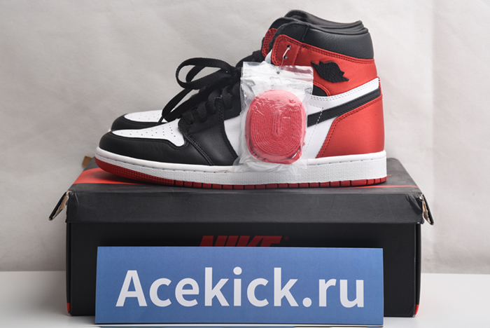 JORDAN 1 RETRO HIGH SATIN BLACK TOE - CD0461-016