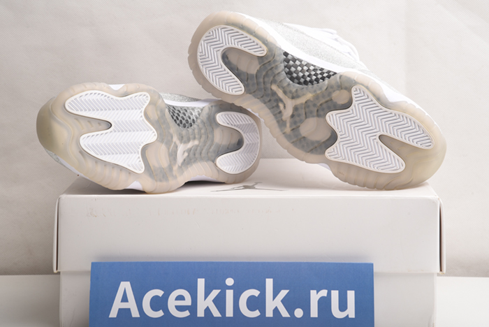 JORDAN 11 RETRO WHITE METALLIC SILVER - AR0715-100
