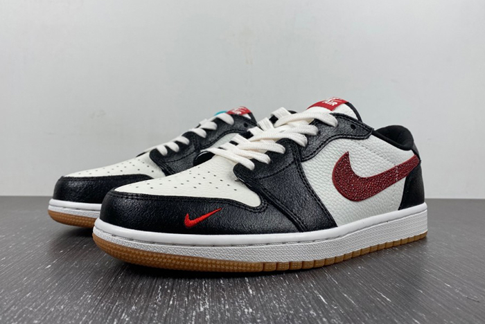 Air Jordan 1 Low AJ1 Black White Red DZ0798-108