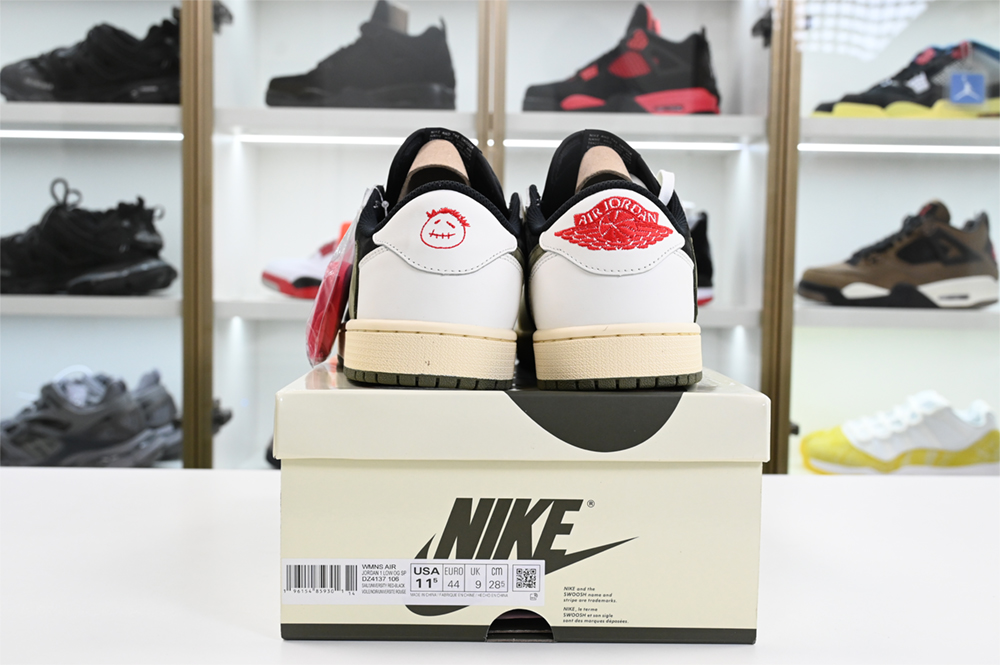Travis Scott x Air Jordan 1 Low OG Olive  DZ4137-106