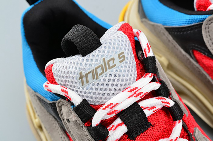 BALENCIAGA TRIPLE S TRAINER RED/ BLUE/ YELLOW 490673-W06E3-4365