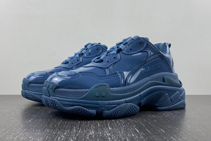 Balenciaga Triple S Rubber Sneaker in Blue  734954 W2PAA 4000