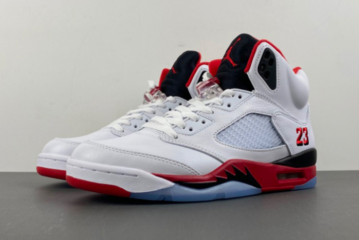 Air Jordan 5  Fire Red Black Tongue HQ7978-101