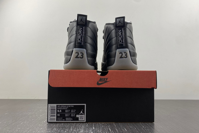 Air Jordan 12 Black Wolf Grey CT8013-019