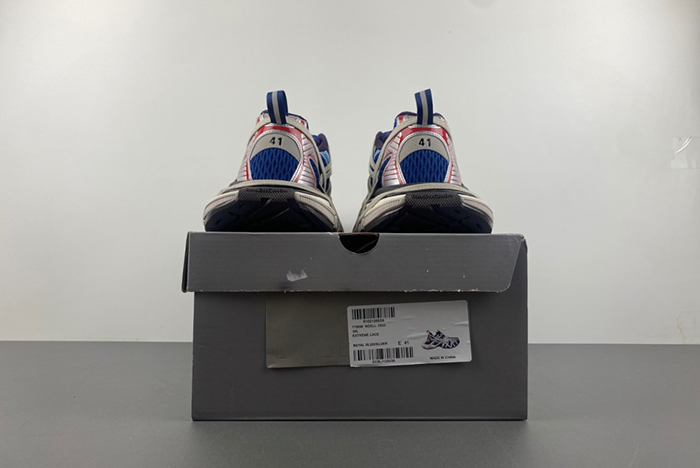 Balenciaga 3XL Extreme Lace Sneaker Royal Blue Silver778698 W3XLL 0525