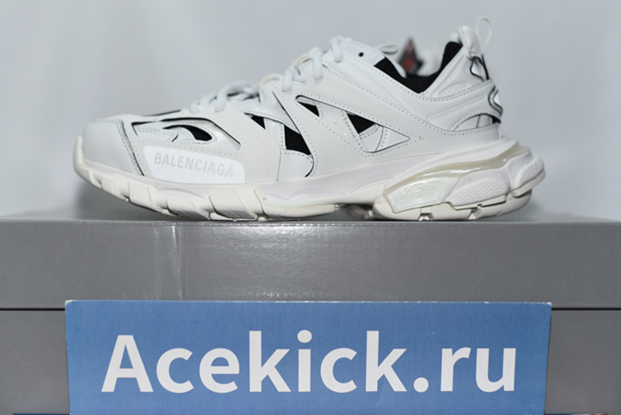 Women's Track Sock Sneakers In White - Balenciaga 736328-W3SKC 9010