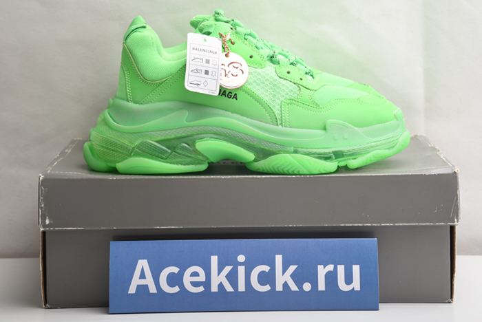 BALENCIAGA TRIPLE S NEON GREEN - 541624 W09OL 3801
