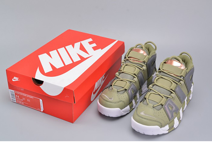 Nike Air More Uptempo "Iridescent" Dark Stucco/White 917593-001